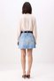 Women's Mini Denim Skirt A-Line Cut High Waist Zipper Pocket Casual Comfortable Daily Short Length Modern - 5