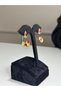 Fan Design Colorful Stone Luxury Gold Women's Earrings - 2