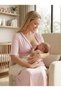 New Season Pink 100% Cotton Short Sleeve Maternity Nightgown Set with Nursing Features and Short Sleeves - 6