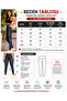 Women's High Waist Diver Fabric Patterned Gathering Sports Leggings - 6