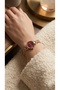 Royal Grace Women's Steel Watch Gold Color & Burgundy Dial Vintage Old Money Luxury Elegant Stylish Women's Wristwatch |   Limited Edition 2026 - 4