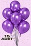 15 Pcs Metallic Purple Shiny Balloons Birthday Celebration Ornament and Supplies