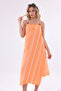 Mia 100% Cotton Striped Beach Peshtemal |   Quick-Drying, Extra Light Tasseled Pareo |   Beach, Pool and Bath Towel - 5