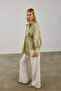 Pleated Tie-Front Shirt