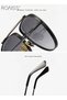 Aviator Sunglasses for Men Women UV400 Protection Sun Glasses with Metal Frame Fashion Anti-Glare Sun Shades for Driving Fishing Traveling with Grey Lens - 6