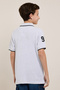 Print Detail Polo T-Shirt with Short Sleeves - 6