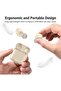 T6 True Wireless Earbuds Bluetooth 5.3 Headphones Touch Control with Wireless Charging Case IPX8 Waterproof Stereo Earphones in-Ear Built-in Mic Headset Premium Deep Bass Champagne - 7