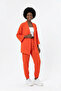 Premium Wrinkled Fabric Casual Cut Kimono Jacket Double Set - 3