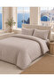 Ivy Patterned Double 200 X 240 Duvet Cover Set with Elastic Sheets - 2