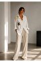 Stylish White Shirt with Stone and Bsn Accessories - 3