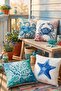 Sea Animals Patterned 4-Piece Throw Pillow Cover Set - 2