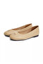 Women's Round Toe Leather Beige Espadrilles - 2