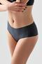 Women's Laser Cut Hipster Anthracite Panties C2T1N2963 - 4