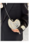 Women's Silver Color Sea Shell Model Chain Strap Evening Dress Bag - 6