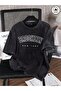 Unisex Text Printed T-Shirt – Round Neck, Short Sleeve, Casual
