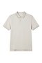 Men’s Slim Pique Solid Polo with Flat Knit Collar - 3