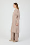 Women's Hijab Tunic Pants Comfortable 100% Cotton 2-Piece Top and Bottom Set - 3