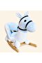 Rocking, Riding and Jumping Plush Horse Figure Toy (100% Solid Balance Toy)