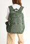 Unisex Green School Bag, Waterproof Crinkle Fabric Backpack, Laptop-Sports-Travel Bag, 45X30Cm - 3