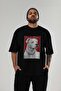For Dog Lovers 41 Front Dog Printed Black Oversize T-Shirt 100% Cotton Unisex Dog Lover Premium Design - 6