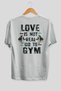 Go to Gym Oversize Back Printed White T-Shirt 100% Cotton Streetwear Premium Comfortable Fit