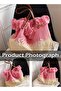 Women's Gradient Canvas Tote Bag Tassel Large Capacity Shoulder Bag Fashion Embroidery Versatile Han - 6