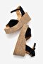 Liam Women's Genuine Leather Sandals Black Suede - 7