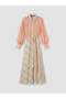 Mixed Striped Belted Shirt Dress - 5