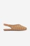 Women's Blunt Toe Hand Knitted Mary Jane Strappy Daily Ballerinas Zelna Taba - 3