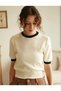 Elegant Knitwear Crew Neck Vintage Women's T-Shirt