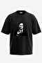 Saul Goodman_1 Design Back Printed Cotton Black Oversize T-Shirt