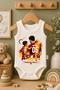 Baby Bodysuit with Lion Love Written and Dad's Printed Design, 100% Cotton Undershirt Sleeveless Bodysuit (Newborn & Infant) - 4