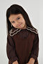 Ecru Embroidered Shirt Bitter Brown