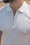 Ecru Regular Fit Polo Collar Knitwear Men's T-Shirt E7503 - 2
