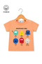 Cute Printed Casual Short Sleeve Summer Baby Boy T-Shirt - 2
