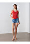 21235 Degaje Collar Strap Top-Red - 4