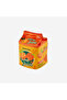 Orange Faux Leather Orange Juice Makeup Bag 15X8,5X8,5 cm