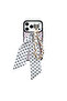 Universal Chain Scarf with Adhesive and Clip Phone Bag Suitcase Accessory Polka Dot - 2