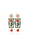 Ceramic Pomegranate Flower Earrings