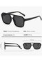 Retro 70s Square Aviator Sunglasses Women Men Vintage Rectangle Sunglasses Flat Frame Trendy Shades - 6