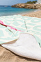 Dubai City Themed Modern Beach Towel-Turquoise Pink Typographic Pool Sea Quick Drying Cover Towel - 3