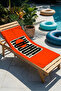 Orange Graphic Sun Beach Towel - Retro Japanese-Inspired Minimalist Quick-Dry Microfiber Towel - 7