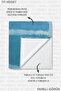 Blue Striped Modern Beach Towel Coverlet - Minimalist Mediterranean Style Quick-Dry Microfiber Towel Coverlet - 8