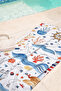 Sailor Marine Themed Children's Beach Towel-Blue Red Nautical Pool Sea Quick-Drying Cover Towel - 4
