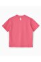 | Oversized Basic T-shirt in Cotton Pink - 5