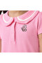 Peter Pan Collar Short Sleeves Dress with Butterfly Embroidery - 5