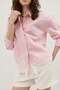 Pink Lace Detailed Shirt - 2