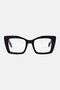 Women WRS7189S Square Reading Glasses, Black