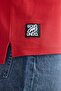 Caleb Regular Fit Polo Collar Printed 100% Cotton Men's Red Polo T-Shirt - 4
