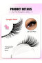 7 Pairs Half Strip False Eyelashes, Transparent Band with Cat Eye Tail, Natural and Soft Faux Mink, Fluffy and Soft, for Makeup Look - 3